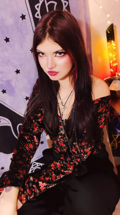 dark dark red just like my pussy