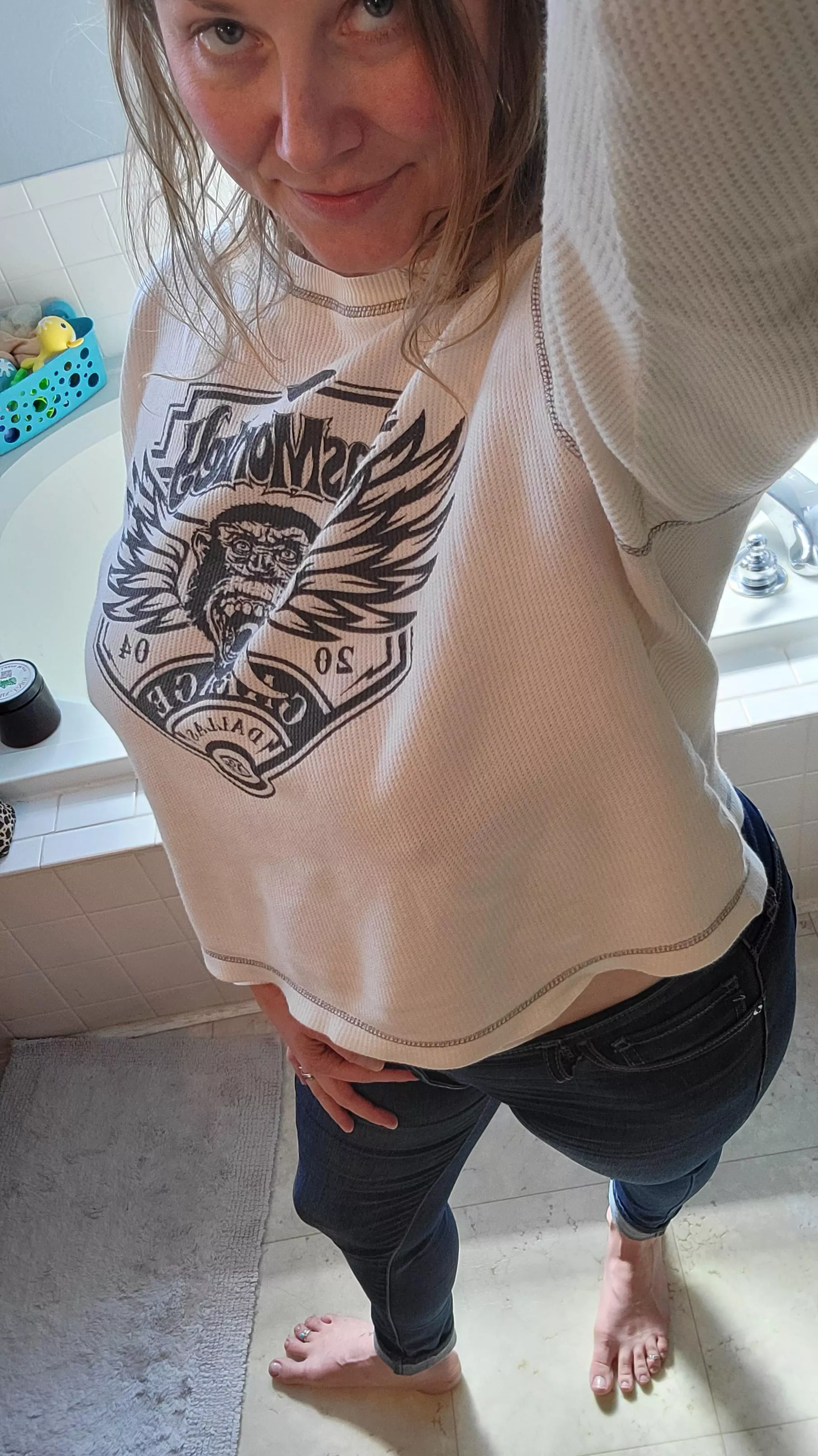 Feelin it head to toes!