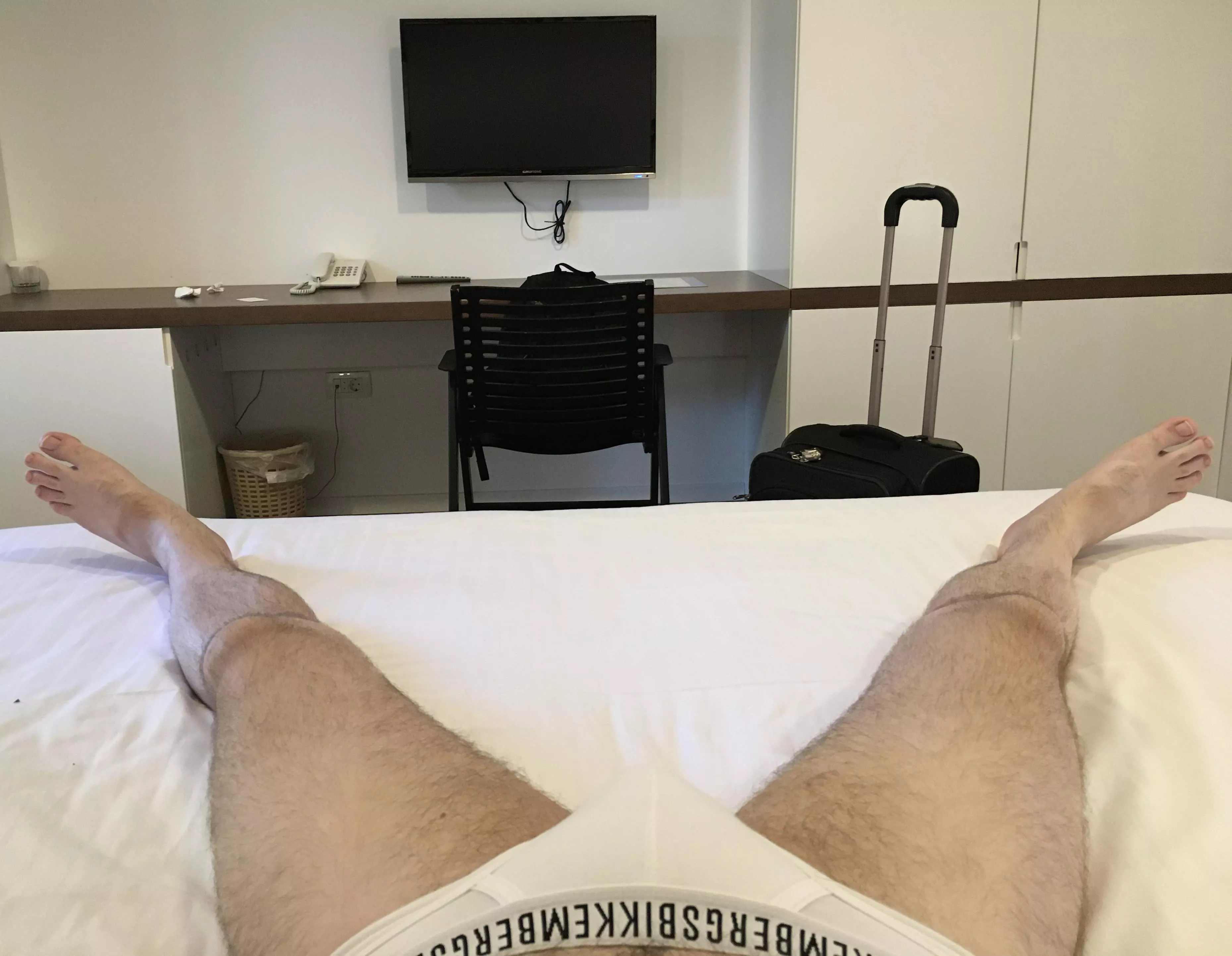 Have white briefs, will travel.