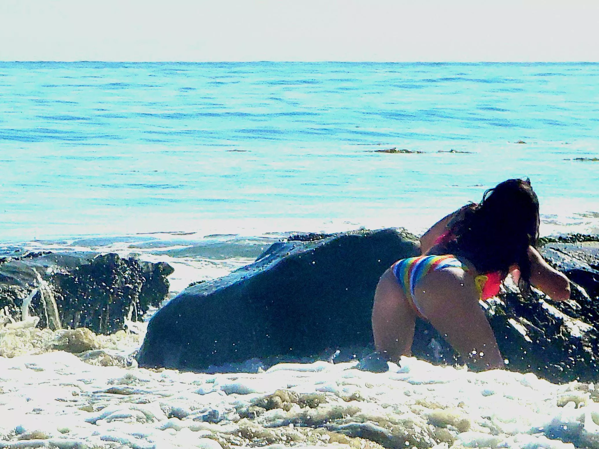 Having fun at the beach