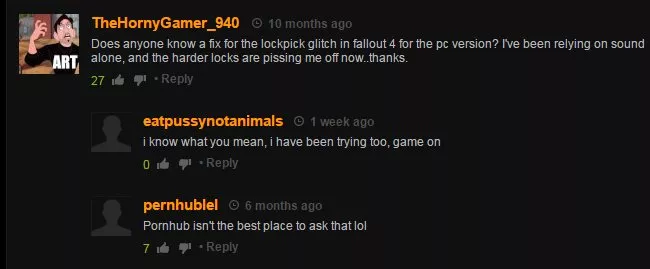 He just needed some game advice.