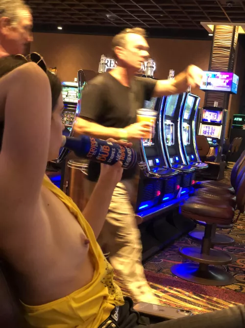 Just a side eye away from a titty show