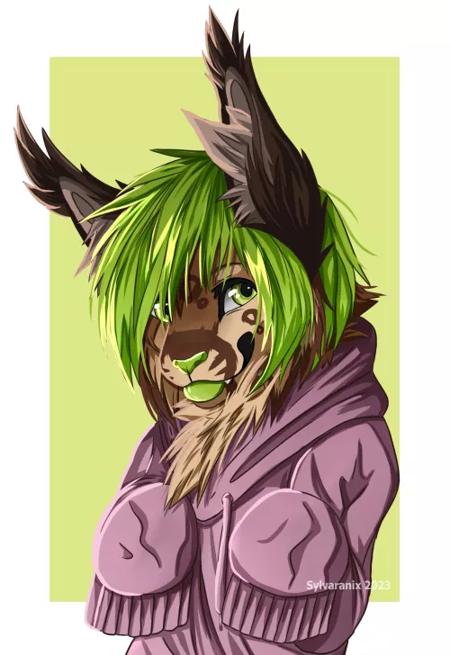 Kiwi lynx! - art by me, @Sylvaranix on twitter