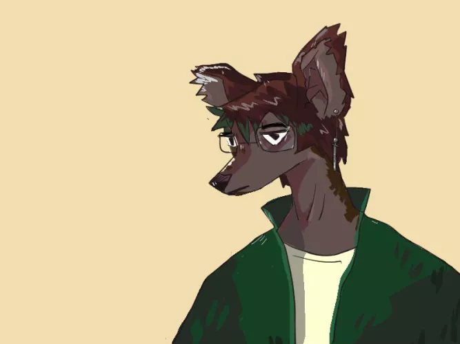 my first time drawing a fursona!!