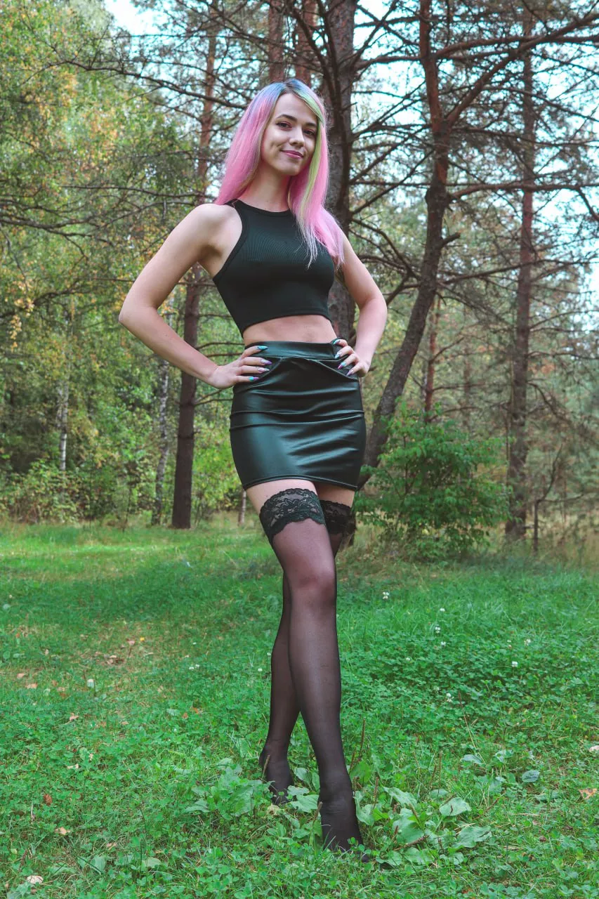 Nice walking in forest