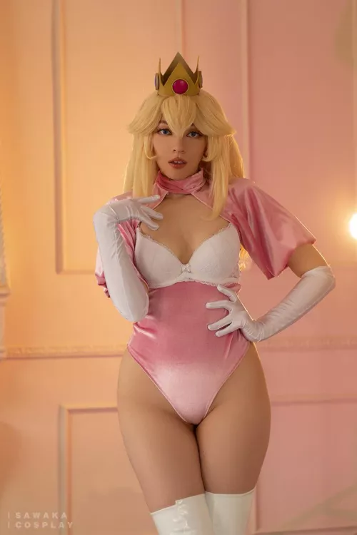 Princess Peach Mario cosplay by Sawaka