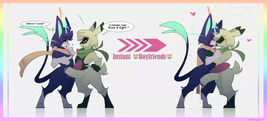 Rule 63!Yuumi/Floragato (warden006) (crossover, League of Legends)