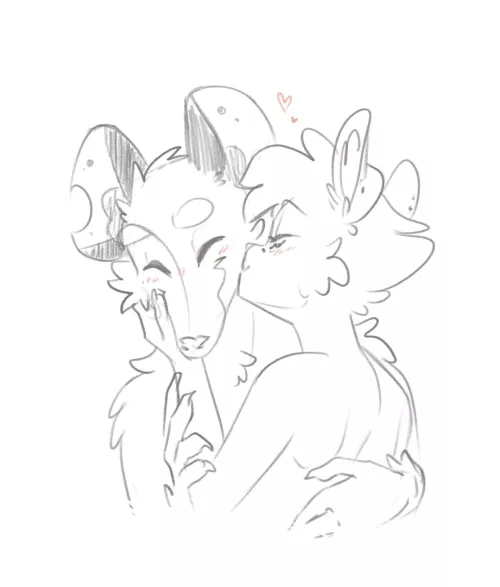 Sketch of my partner and I ❤️