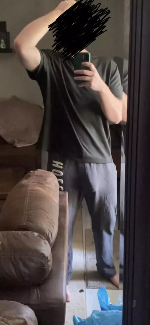 Sweatpants show off