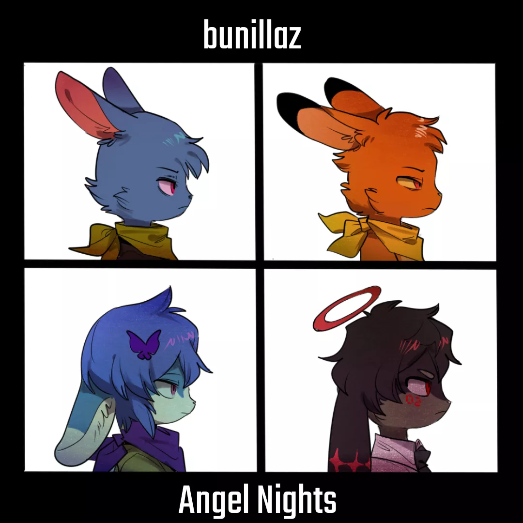 The bunillaz album Angel nights. (commission from friend)