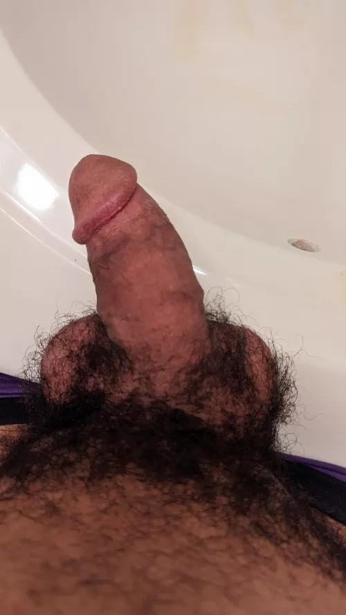 Thick and hairy.