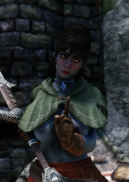 This Sword Is A Little Bigger Than She Can Handle