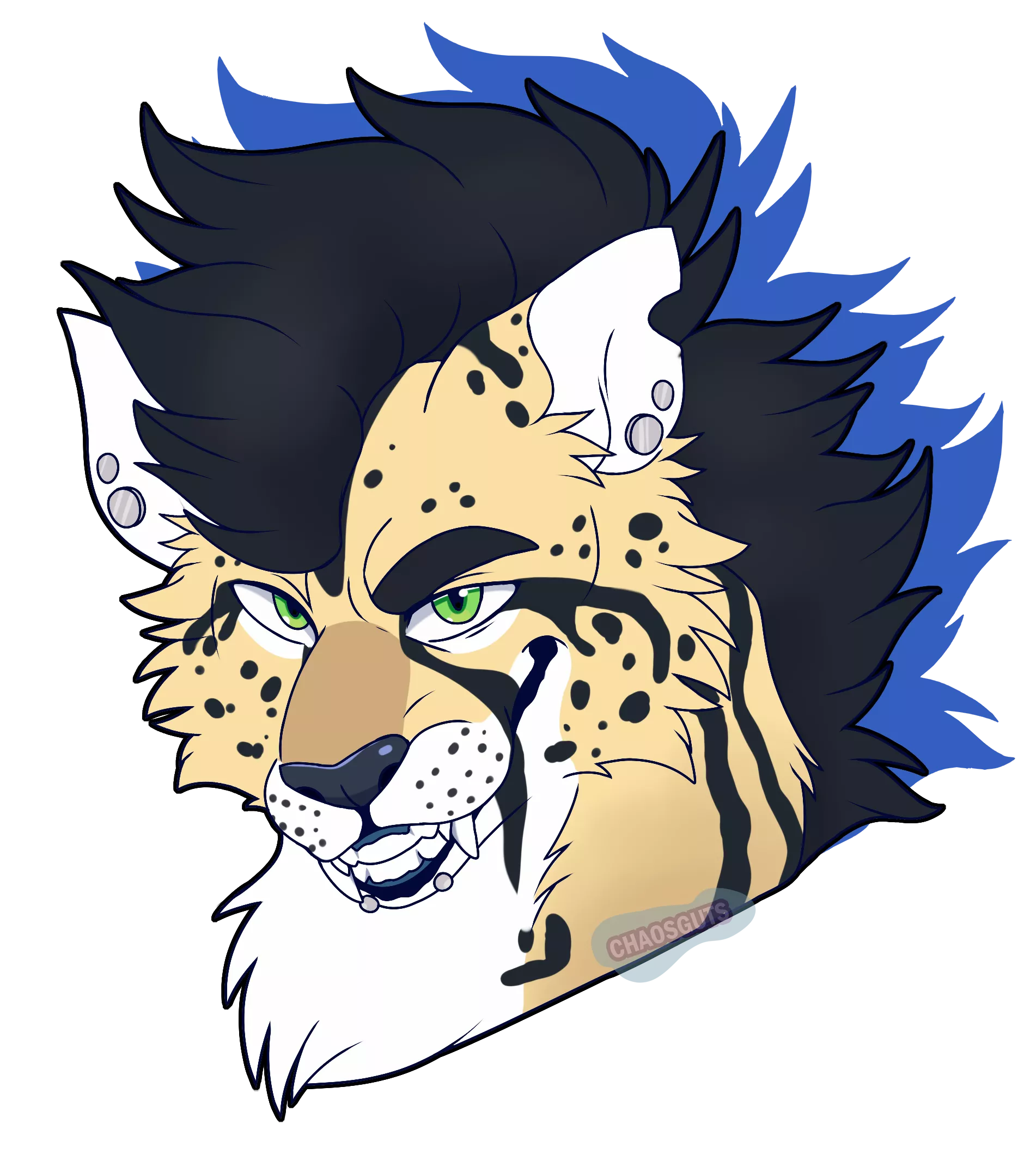 A big smug grin [Commissioned art by Chaosguts]