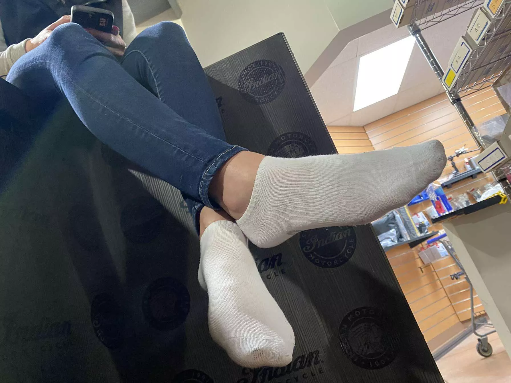 Can’t get in trouble if your boss is behind the camera, right?