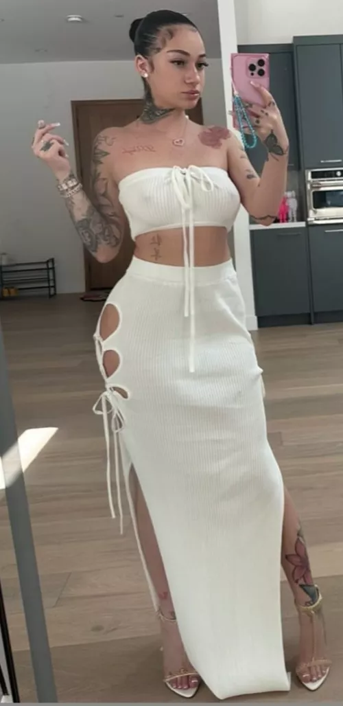 Danielle Bregoli in white