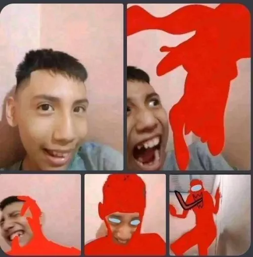 Guy turns into imposter from among us