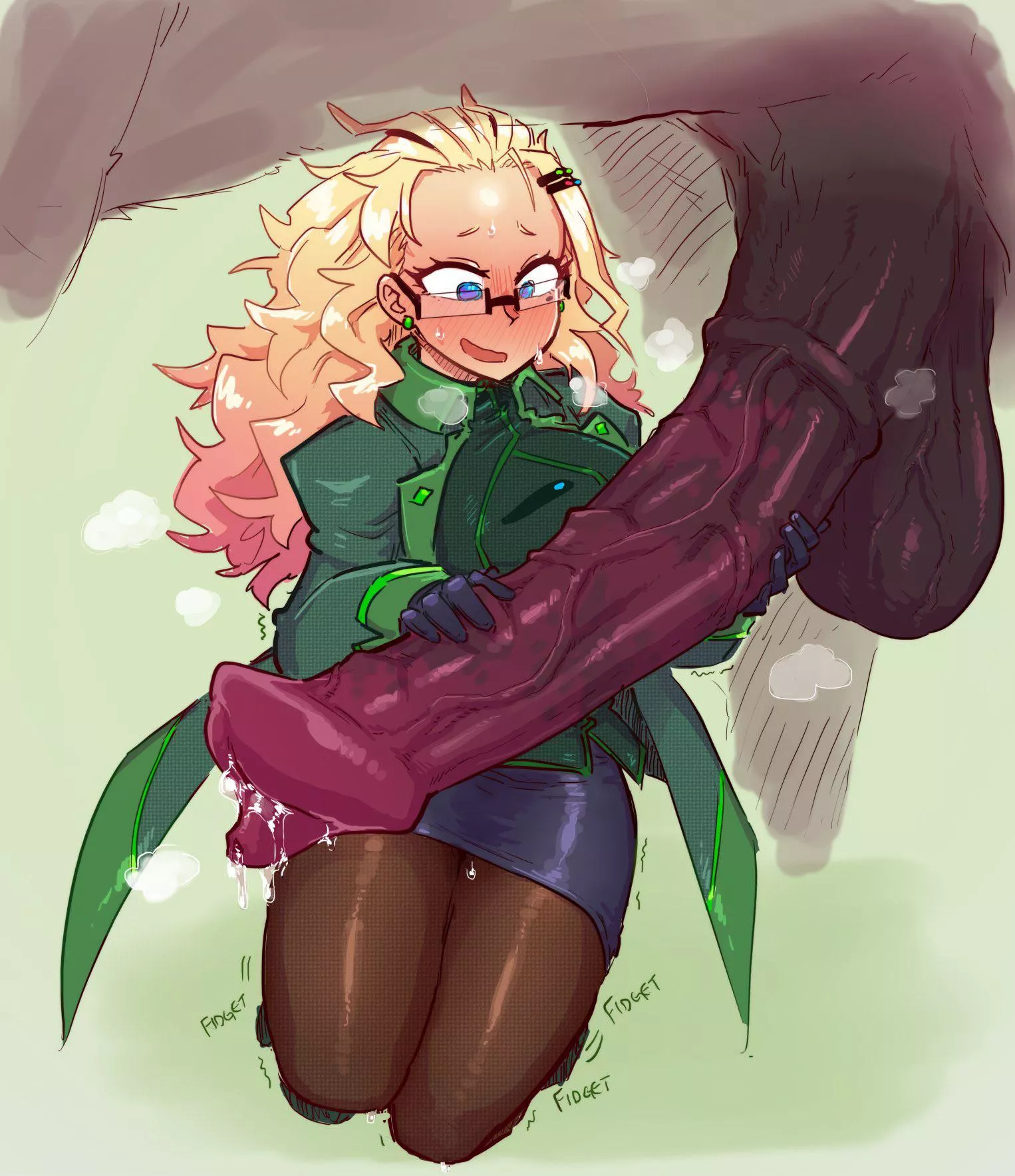 In awe at his size (Aethella Mugolm by tenk)