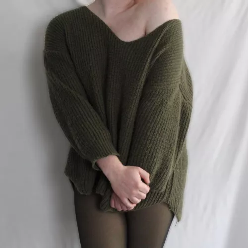 Is this sweater too short to be a dress? 😝