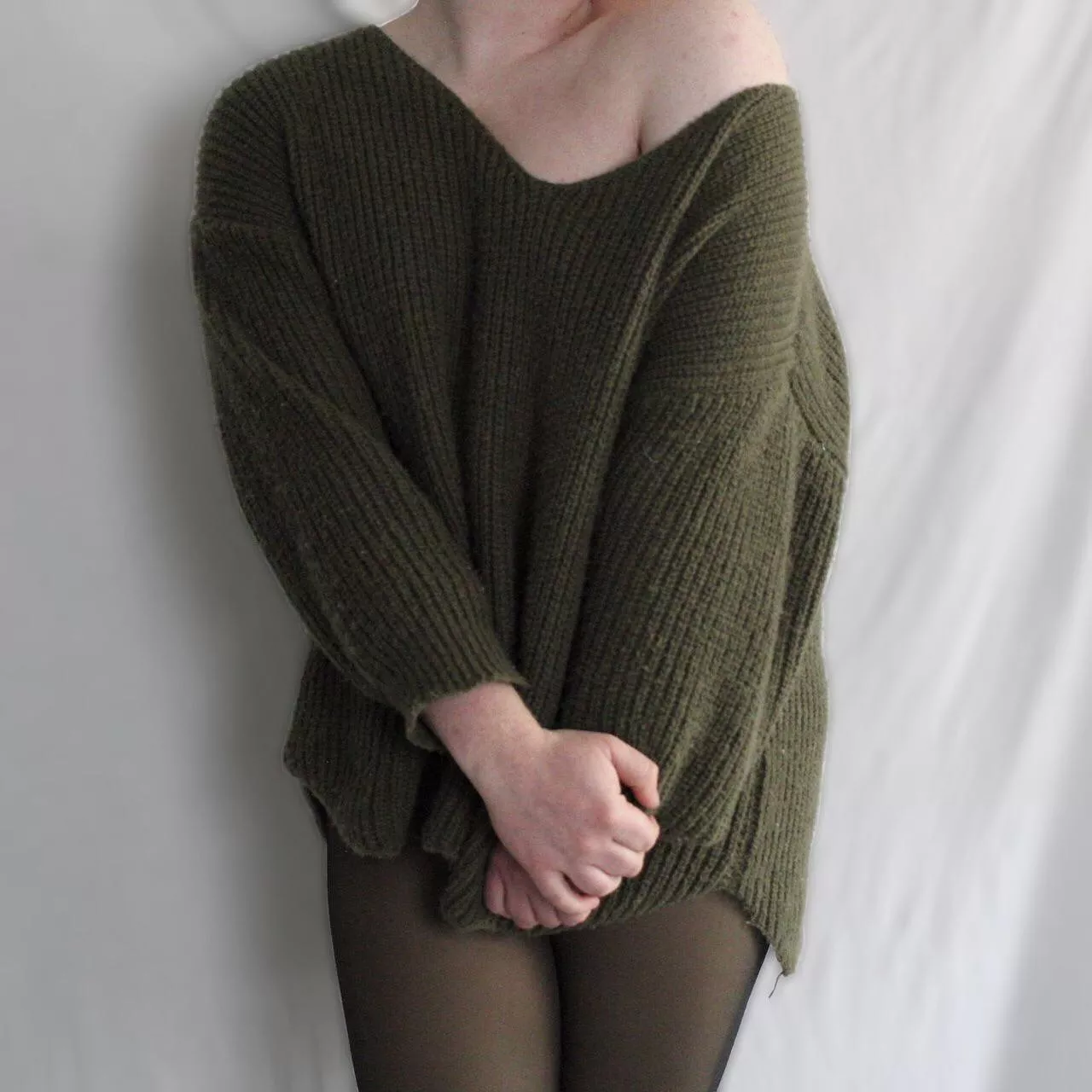 Is this sweater too short to be a dress? 😝