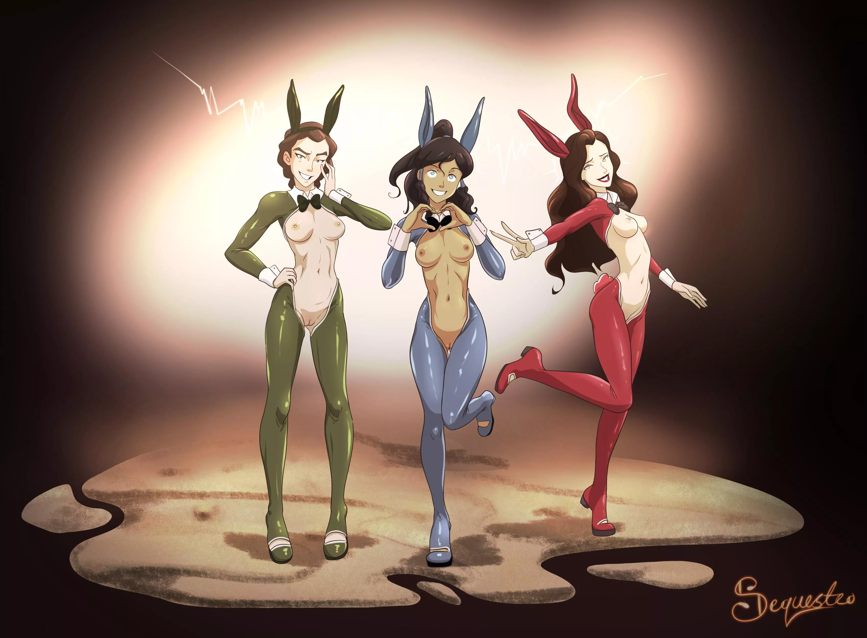 Kuriva, Korra and Asami [thelegendofkorra](Sequestro)