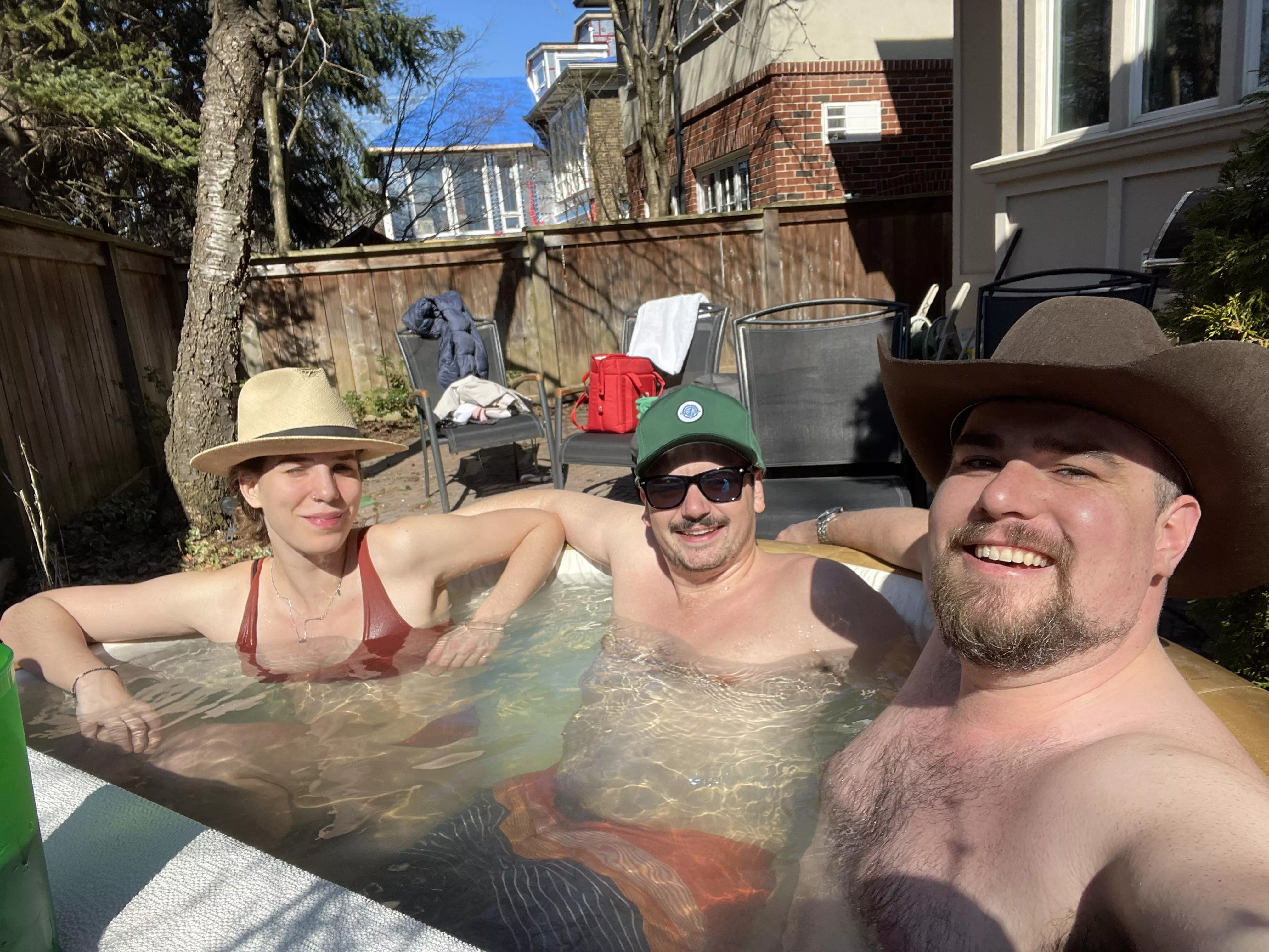 Lovely way to spend Easter Sunday (I’m in the cowboy hat)