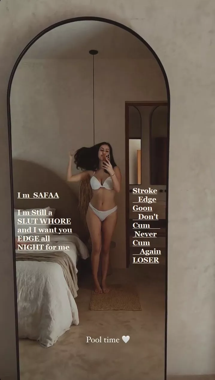 My cousin Safaa is a Slut Whore and i love edging for her