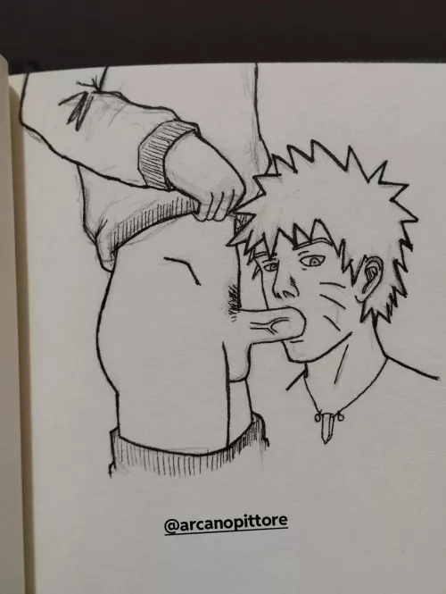 Naruto improving his oral skills