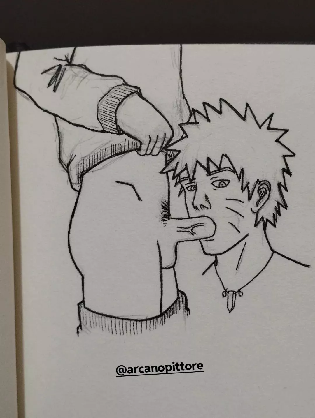 Naruto improving his oral skills