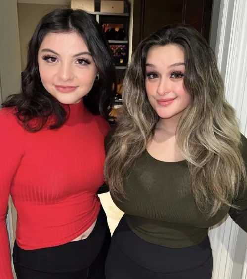 Stretching Her Shirt