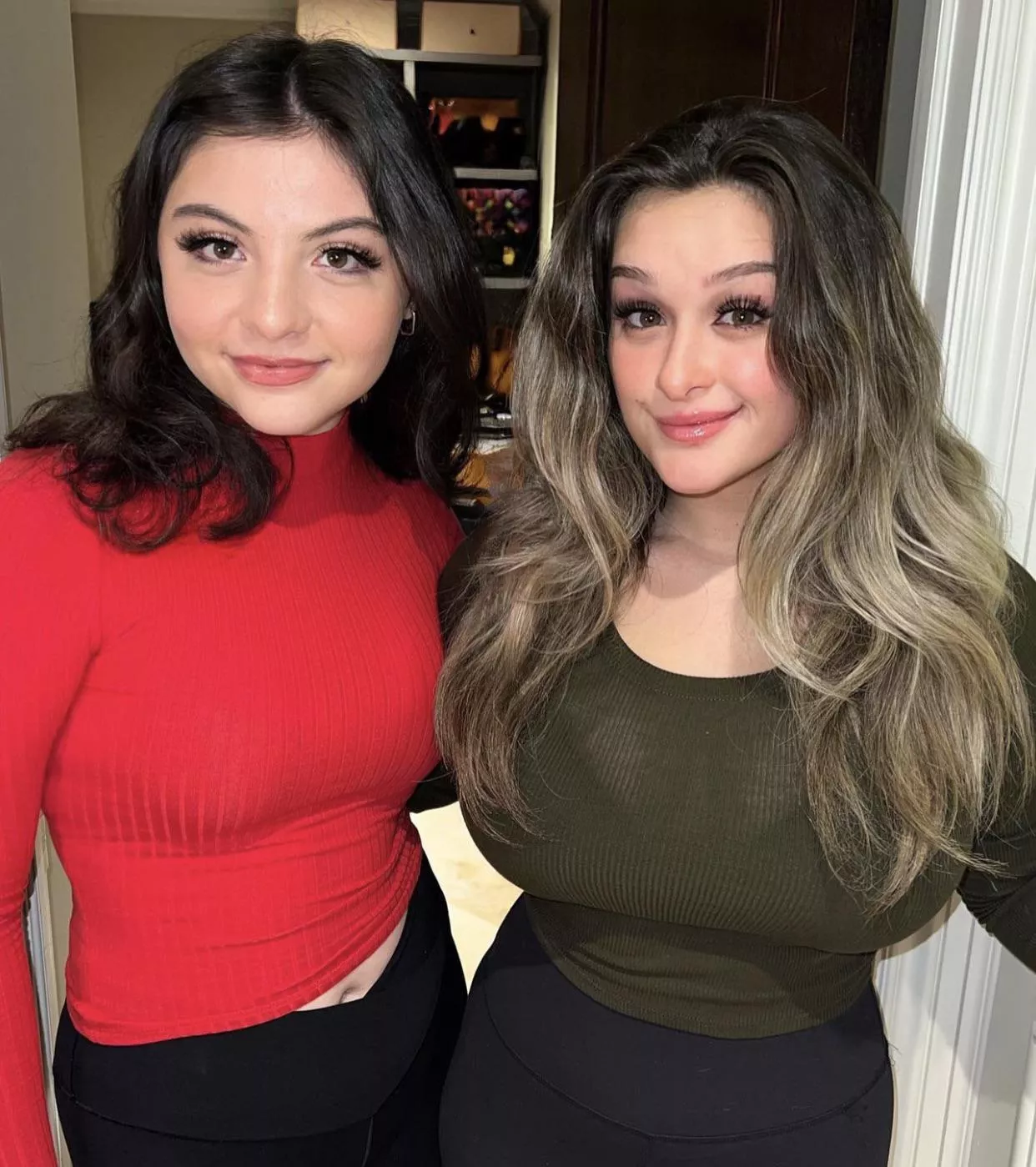 Stretching Her Shirt