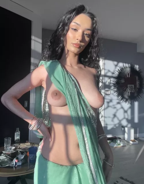 This isn’t how I should be wearing my traditional Indian outfit [F]