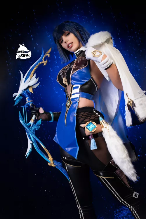 Yelan cosplay from Genshin Impact by Kate Key Cosplay