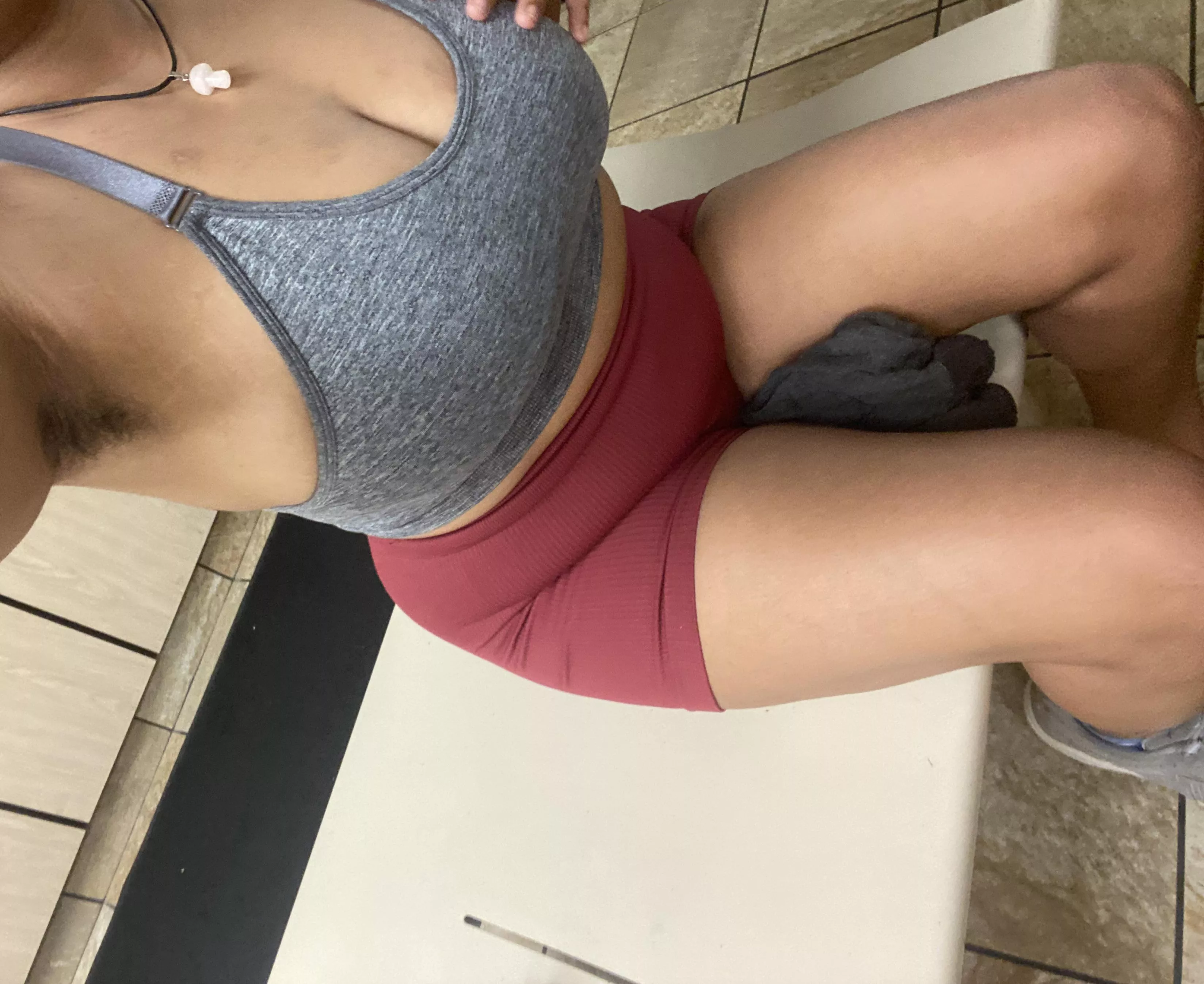After workout…a little sweaty😅