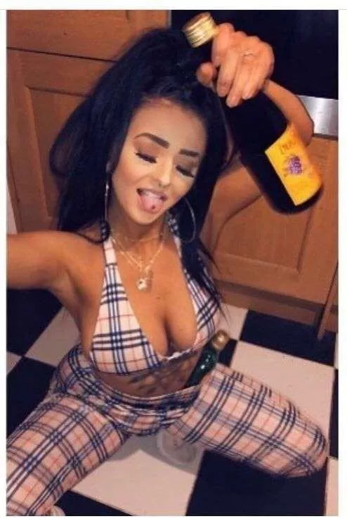 At least she already knows her place is on her knees!