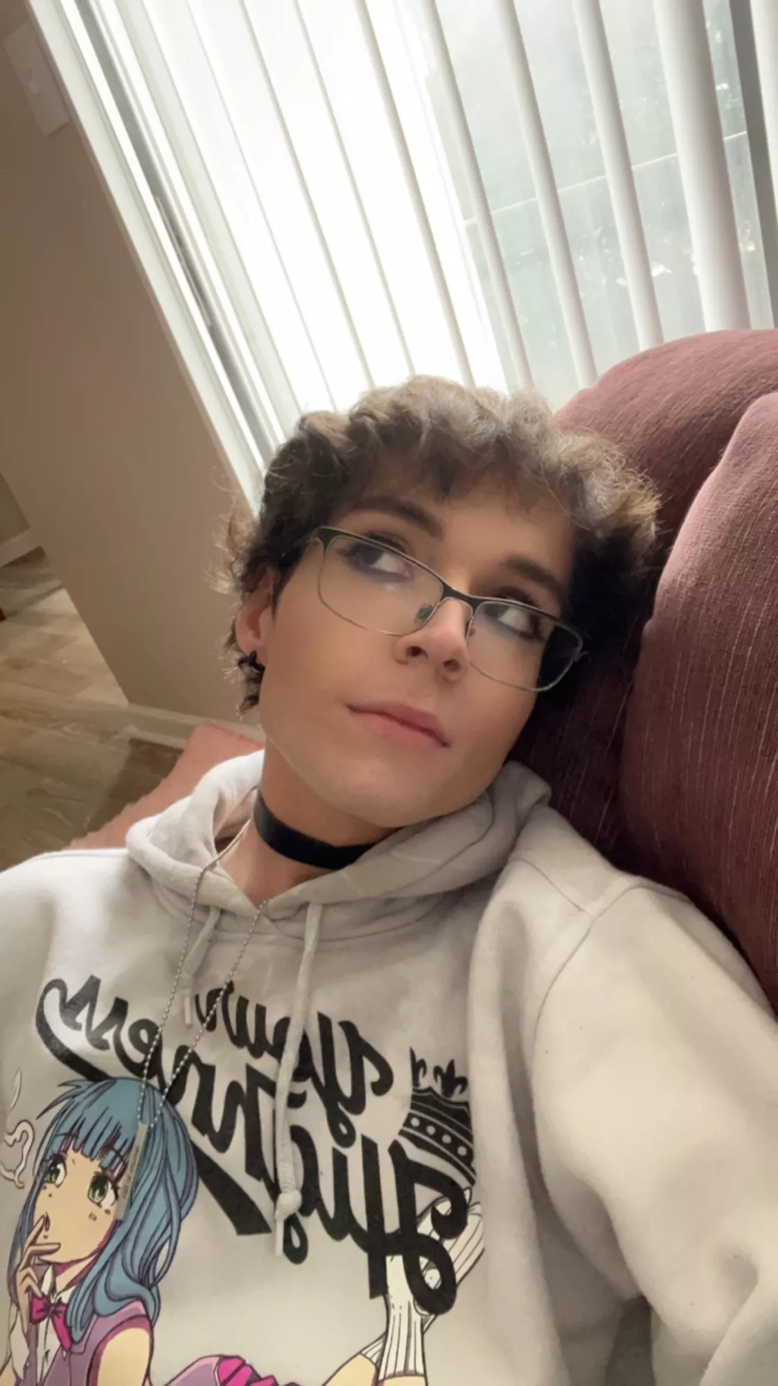 Cuddle on the couch with me? Promise I won’t bite. Unless…