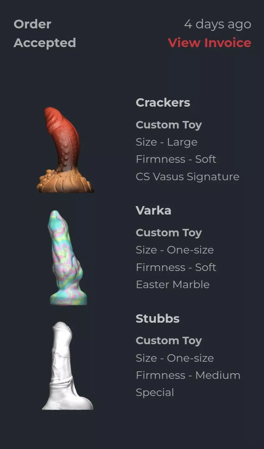 Custom order just got updated , so curious how they'll turn out 🤗