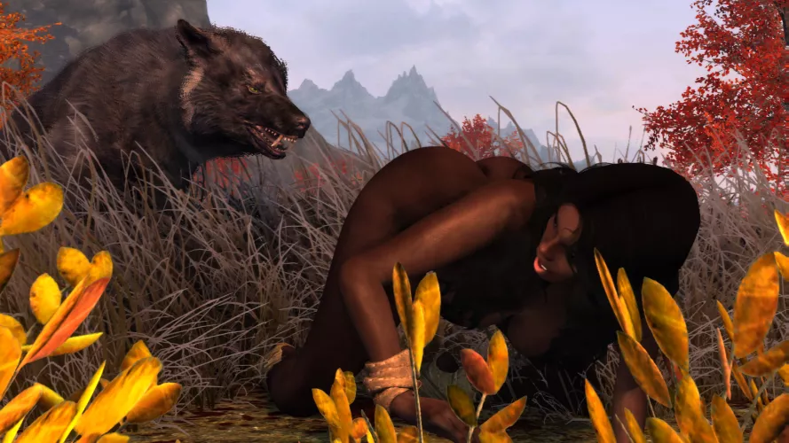 'Easy, tiger... em... wolf!'