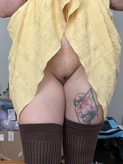 First nice day of the year calls for a sunny yellow dress