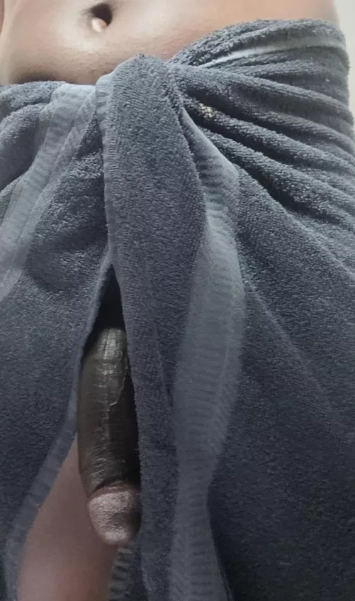 Fresh out of the shower, but I think I need a bigger towel