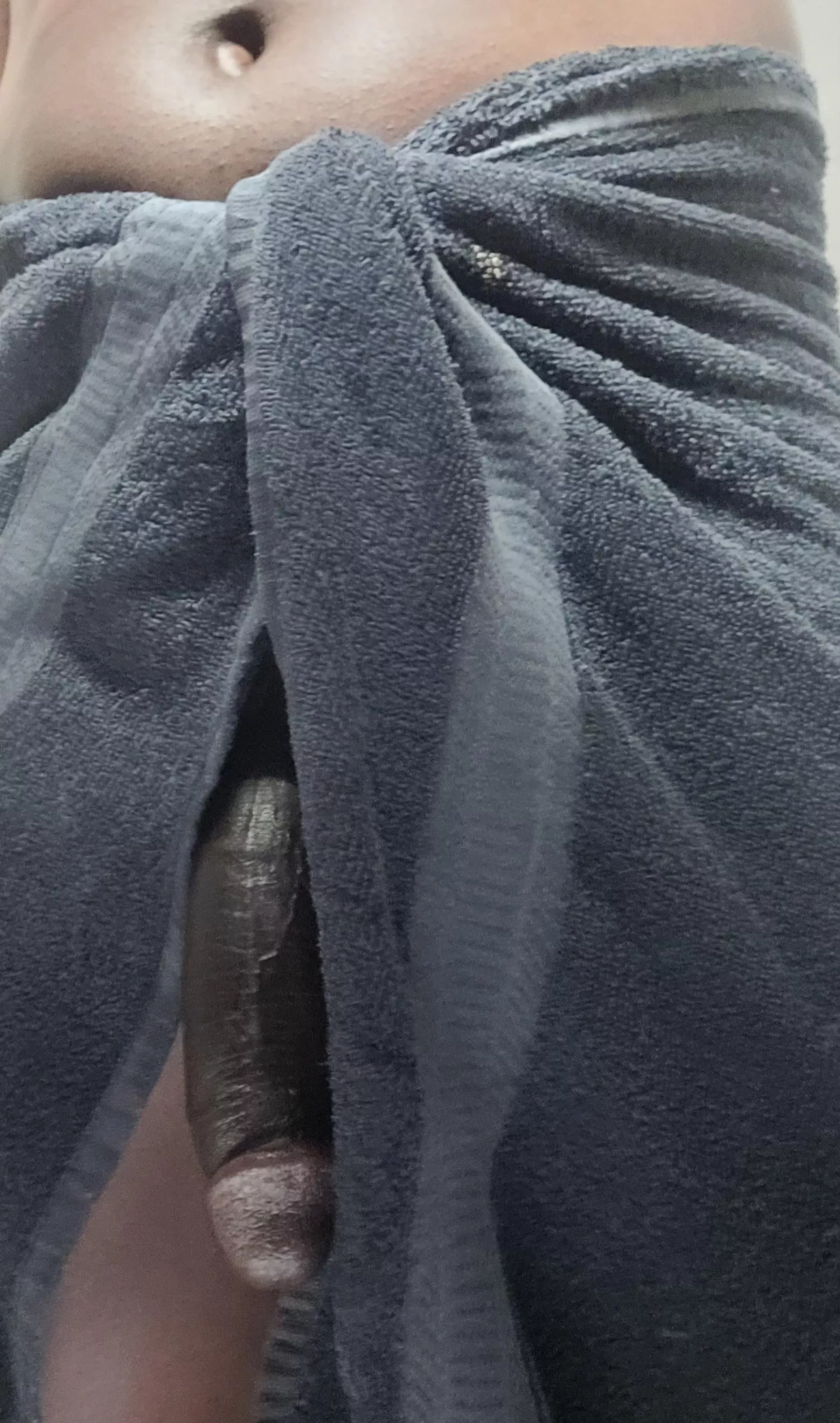 Fresh out of the shower, but I think I need a bigger towel