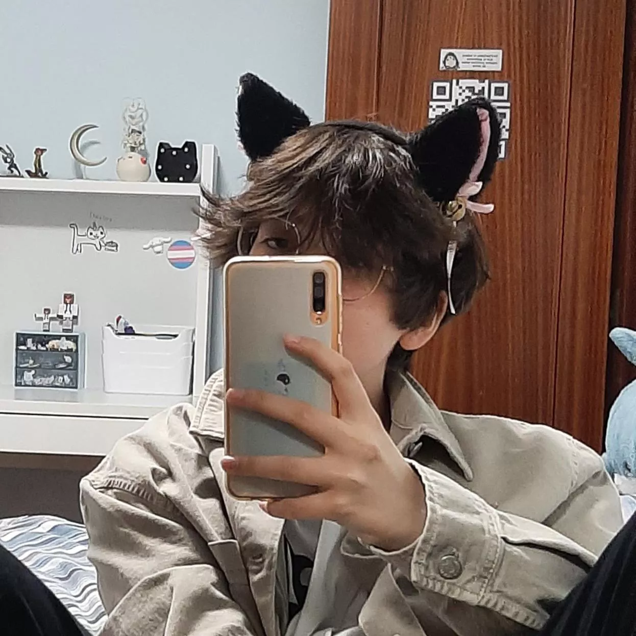 got a new jacket and felt cute^^