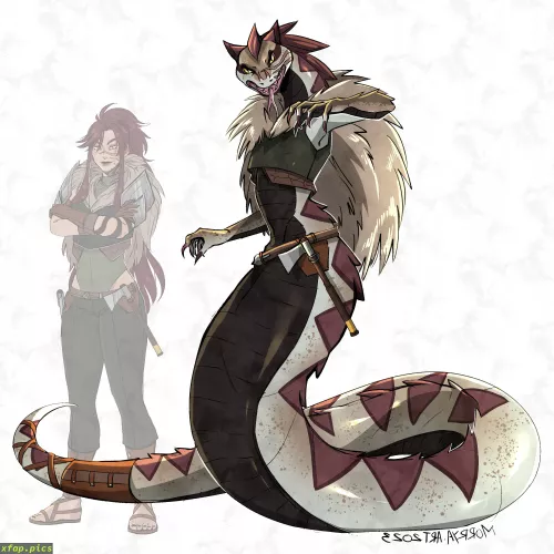 Homebrewed Wereviper design for my shifter