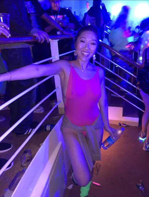 I wonder if people noticed my outfit is see through