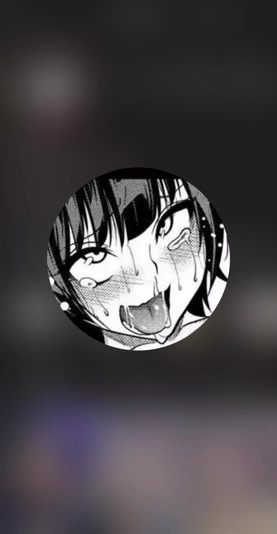 LF Color Source: 1girl, ahegao ,face, head out of frame, uncensored, short hair, white background