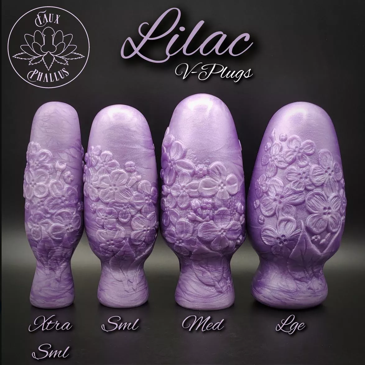 Lilac Vaginal Plug Lineup