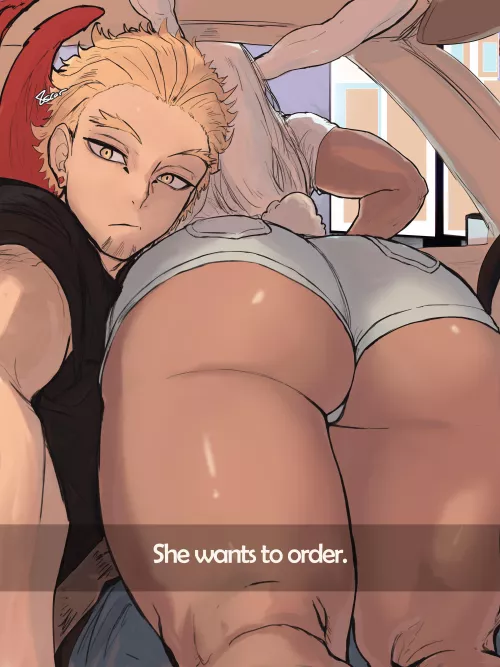 Miruko and Hawks at the drive-thru [My Hero Academia] (8oscar)