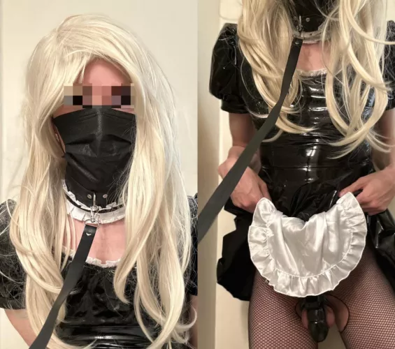 My girlfriend turned me into her sissy maid for girls night