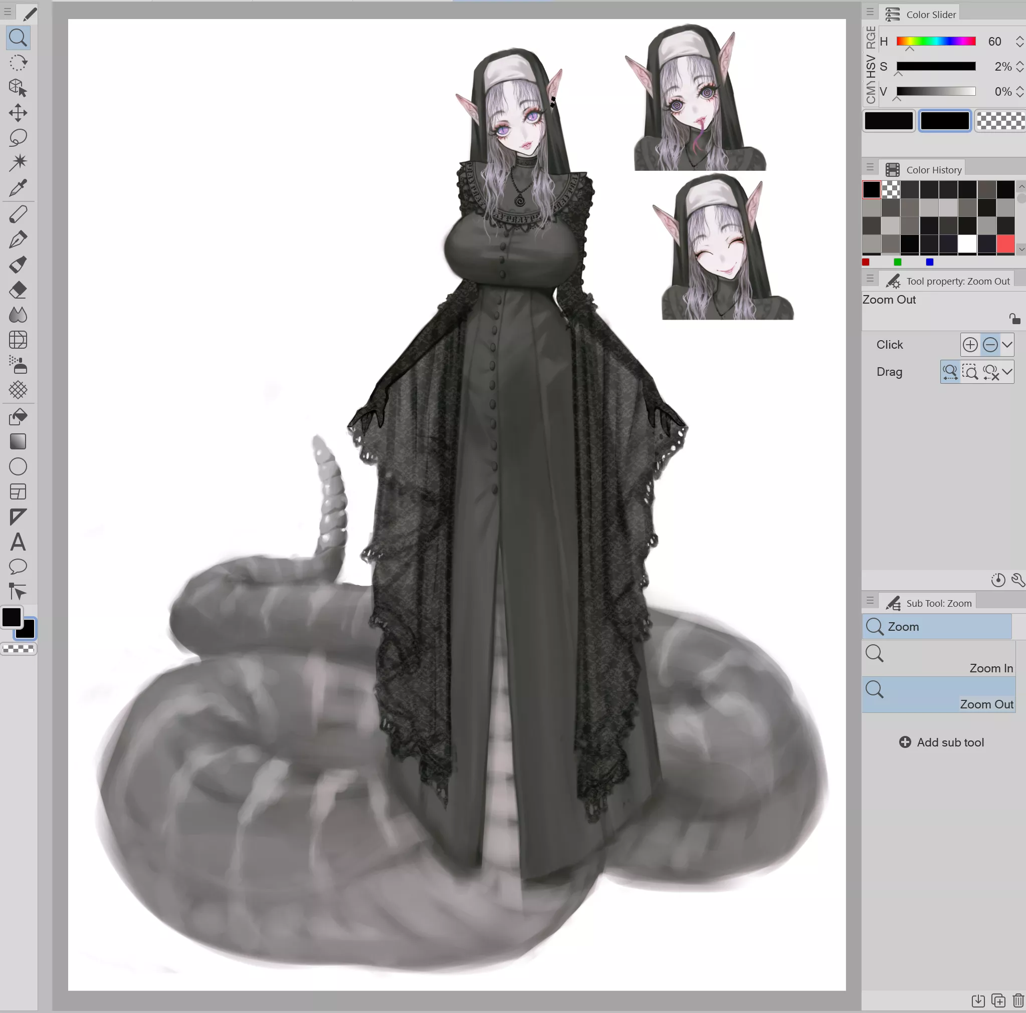 Nurse Lami Oc WIP by Me . What do you think I should add to her?