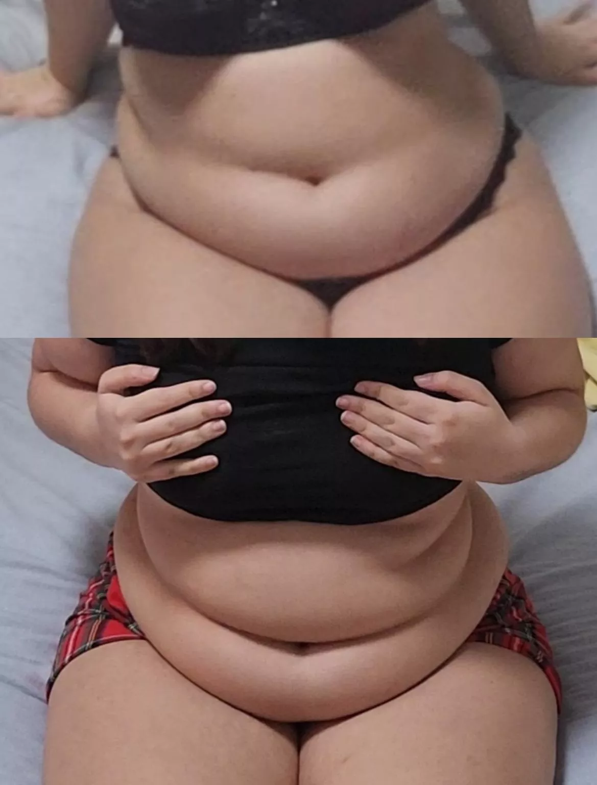 One month between the pics, do you see any difference?