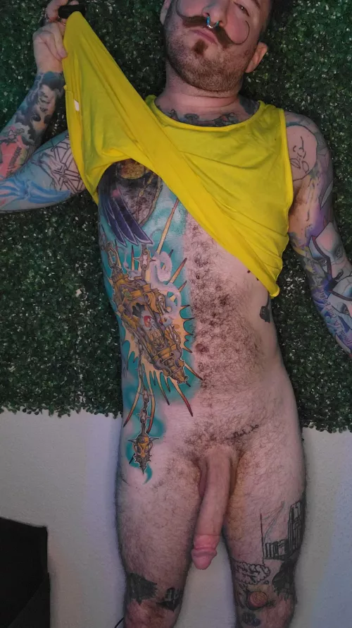 Pointing to the center of the earth